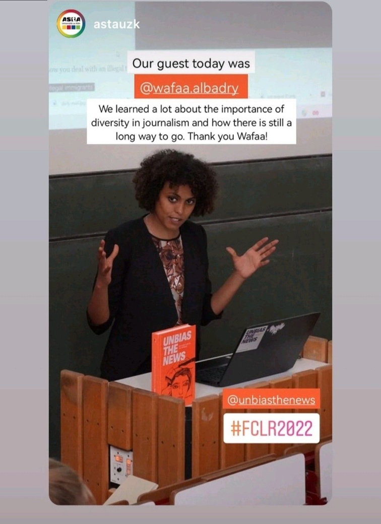 Wafaa Albadry lecturing