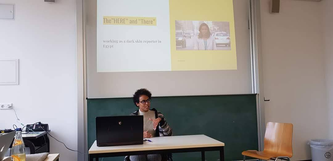 Wafaa Albadry lecturing